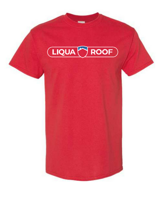 T-Shirt 100% Cotton Heavy Duty Liqua-Roof Red
